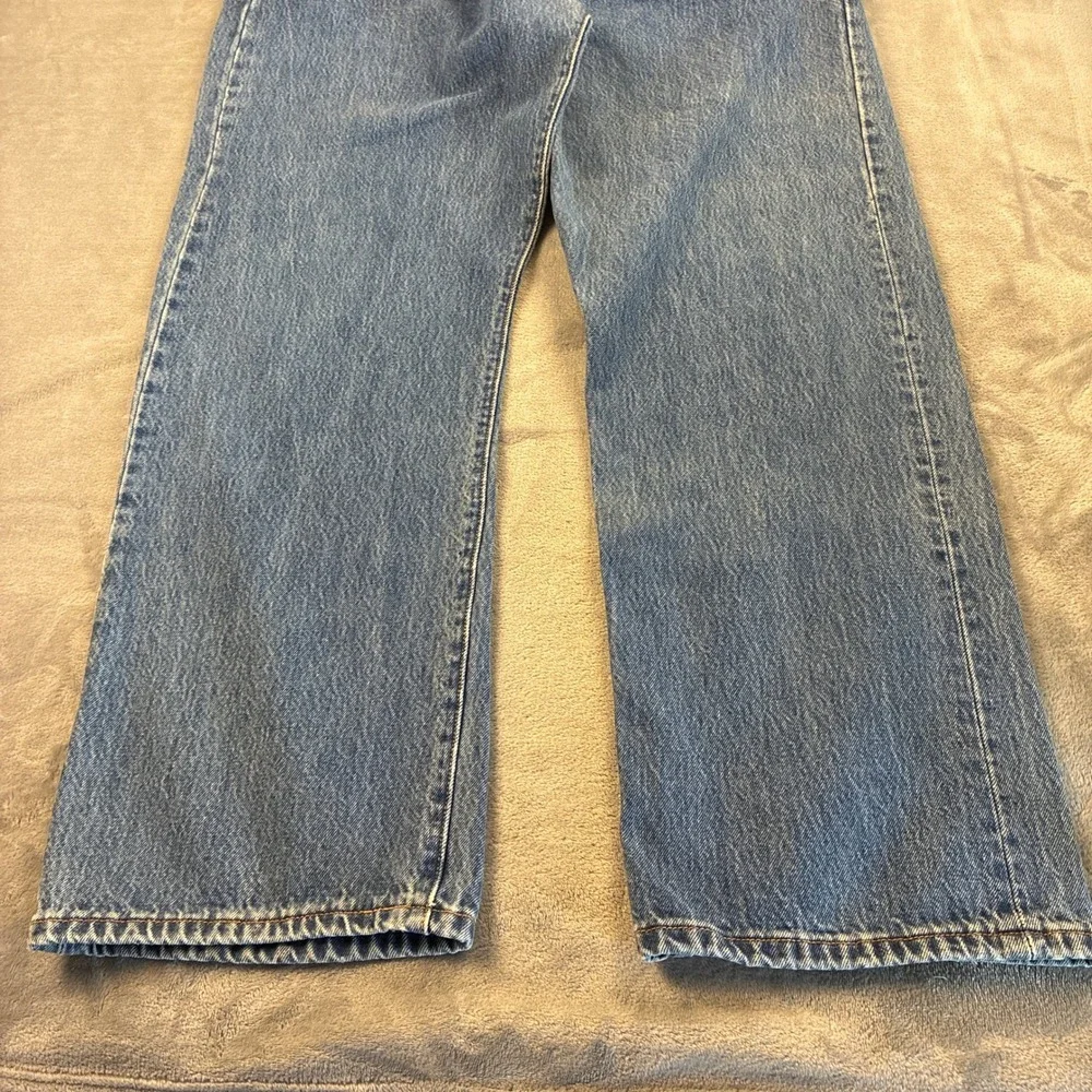 Levis 501 Original Fit Jeans Men's 42x32 Blue Denim Button Fly Straight Leg